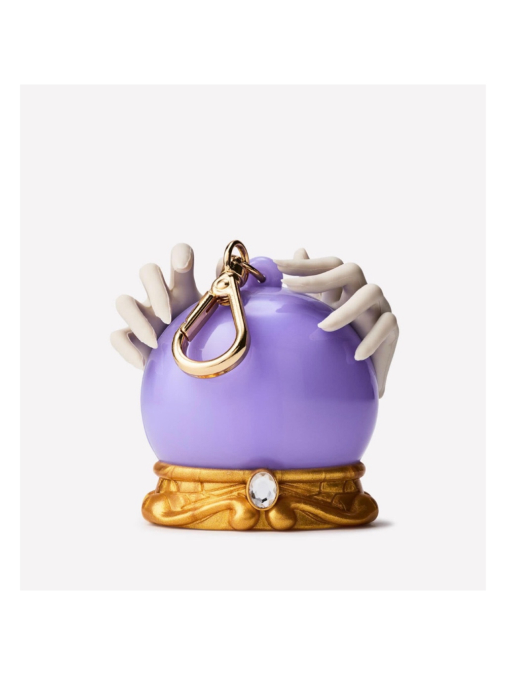 NEW Bath & Body Works Crystal Ball Hand Sanitizer Holder One Size Purple Gold